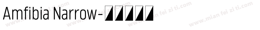 Amfibia Narrow字体转换